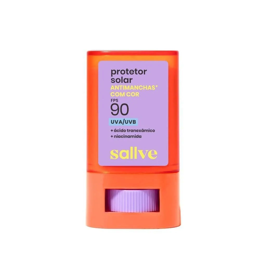 Protetor Solar Em Bastão Antimanchas Sallve Fps 90 Cor 2 15g