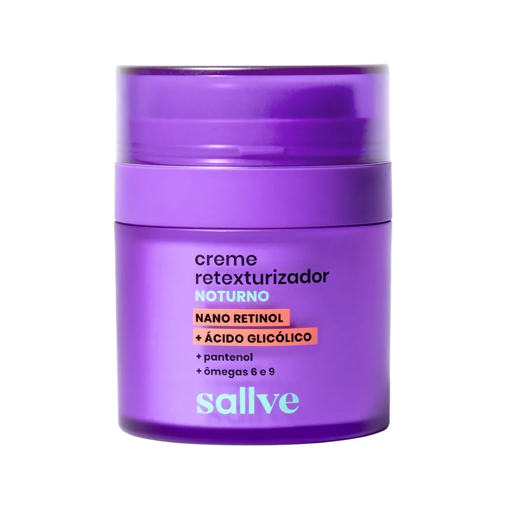 Creme Retexturizador Noturno Sallve 30gr