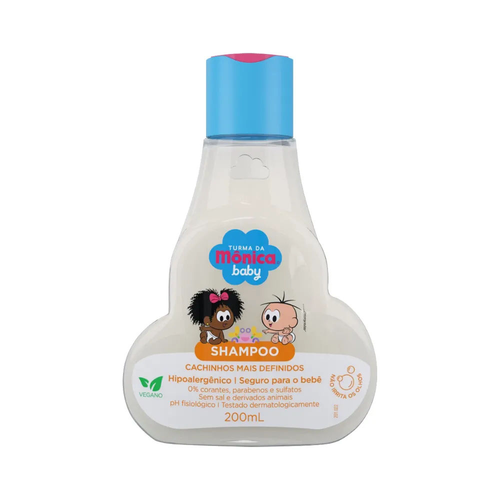 Shampoo Turma Da Monica Baby 200ml Cachinhos Mais Definidos