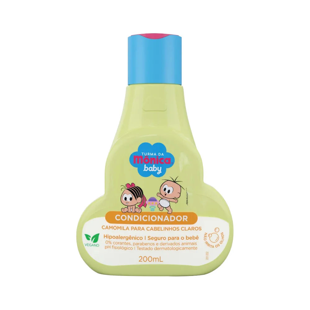 Condicionador Turma Monica Baby 200ml Camomila Para Cabelinhos Claros