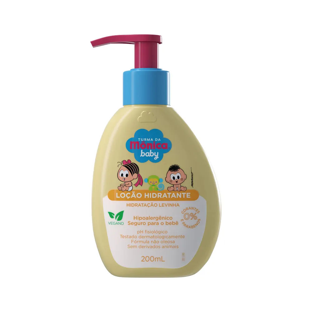 Hidratante Turma Da Monica Baby 200ml Locao Hidratante Levinha