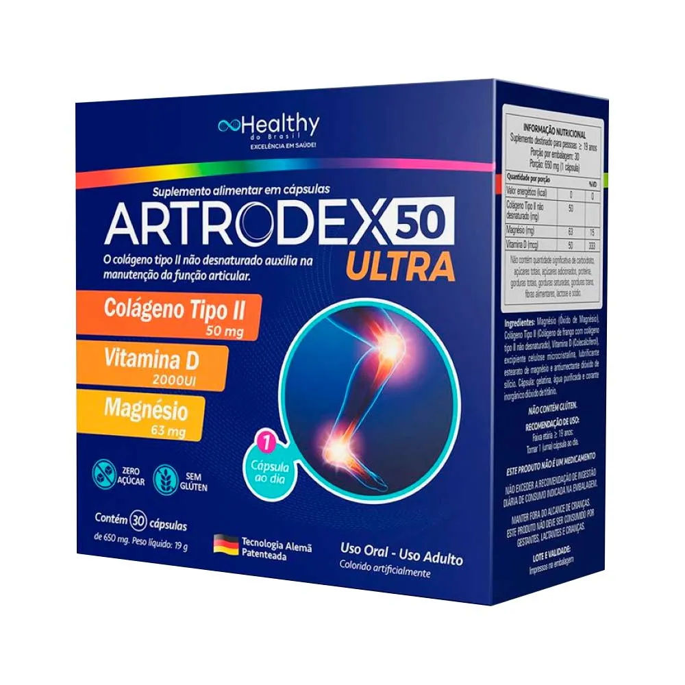 Artrodex 50 Ultra Colágeno Healthy 30 Cápsulas