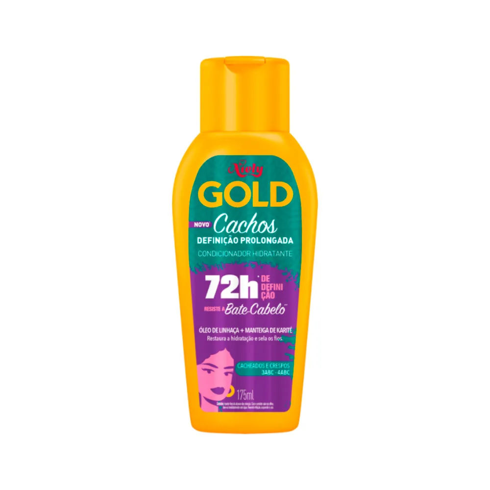 Condicionador Niely Gold Cachos 175ml Definicao Prolongada
