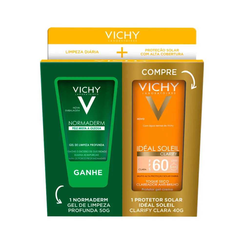 Vichy Ideal Soleil 40gr Fps60 Clara+50gr Normaderm Especial