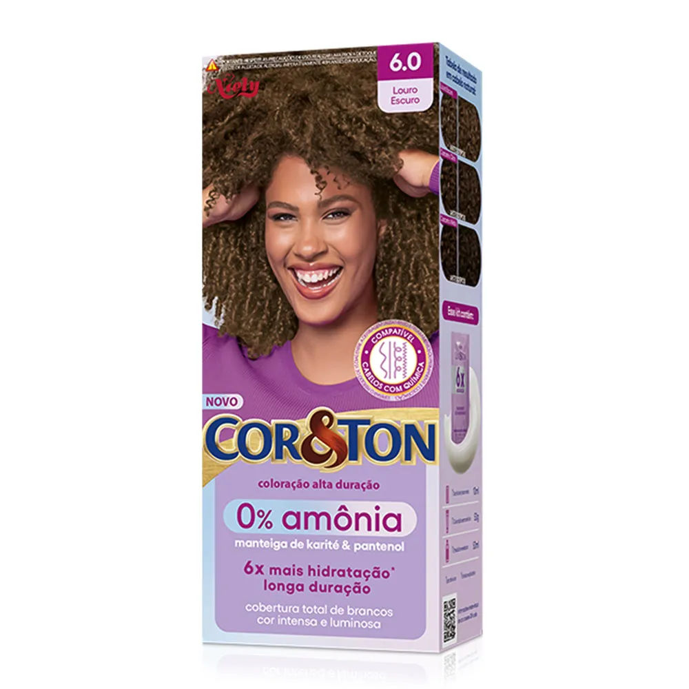 Niely Cor&Ton Sem Amônia 6 0 Louro Escuro