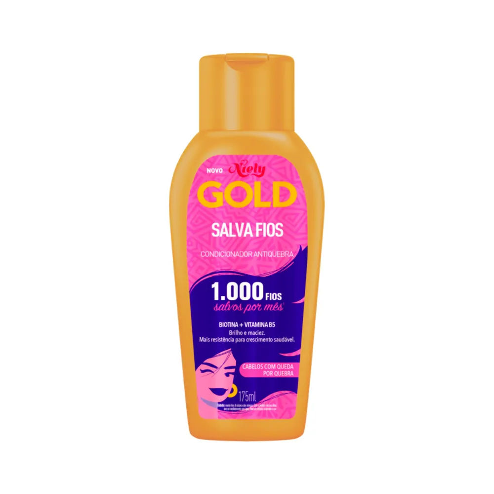 Condicionador Niely Gold Salva Fios 175ml Antiquebra