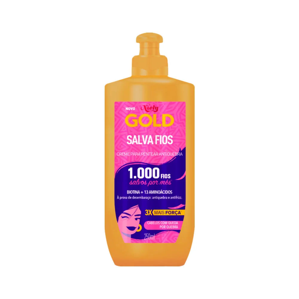 Creme Para Cabelos Niely Gold 250ml Salva Fios