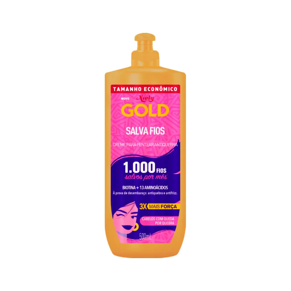 Creme para Pentear Niely Gold 500ml Salva Fios