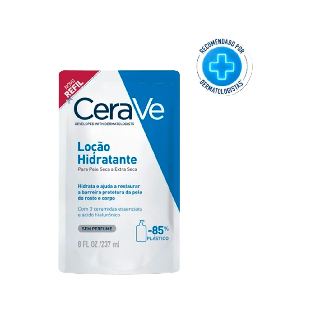 Refil Loção Hidratante Corporal CeraVe Pele Seca a Extra Seca 237ml