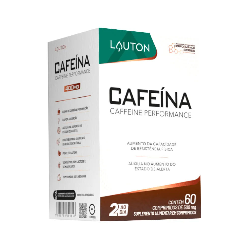 Cafeina 400mg Lauton Com 60 Comprimidos