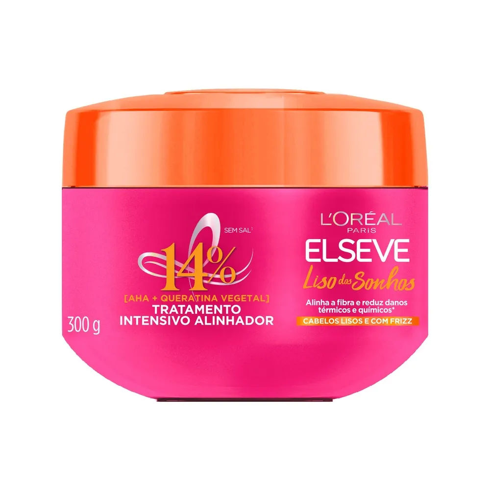 Creme de Tratamento Capilar Elseve Liso dos Sonhos 300g (Novo)