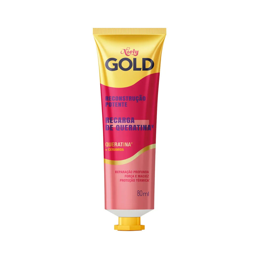 Creme para Pentear Niely Gold Queratina Reparação 80ml