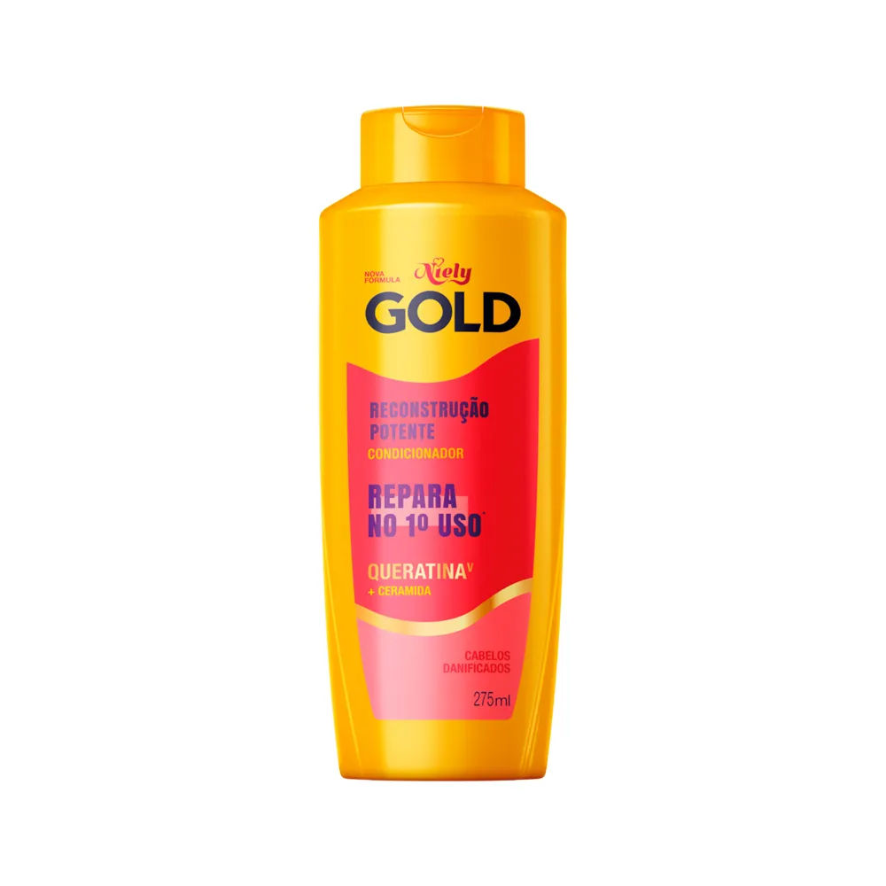 Condicionador Niely Gold 275ml Reconstrucao Potente