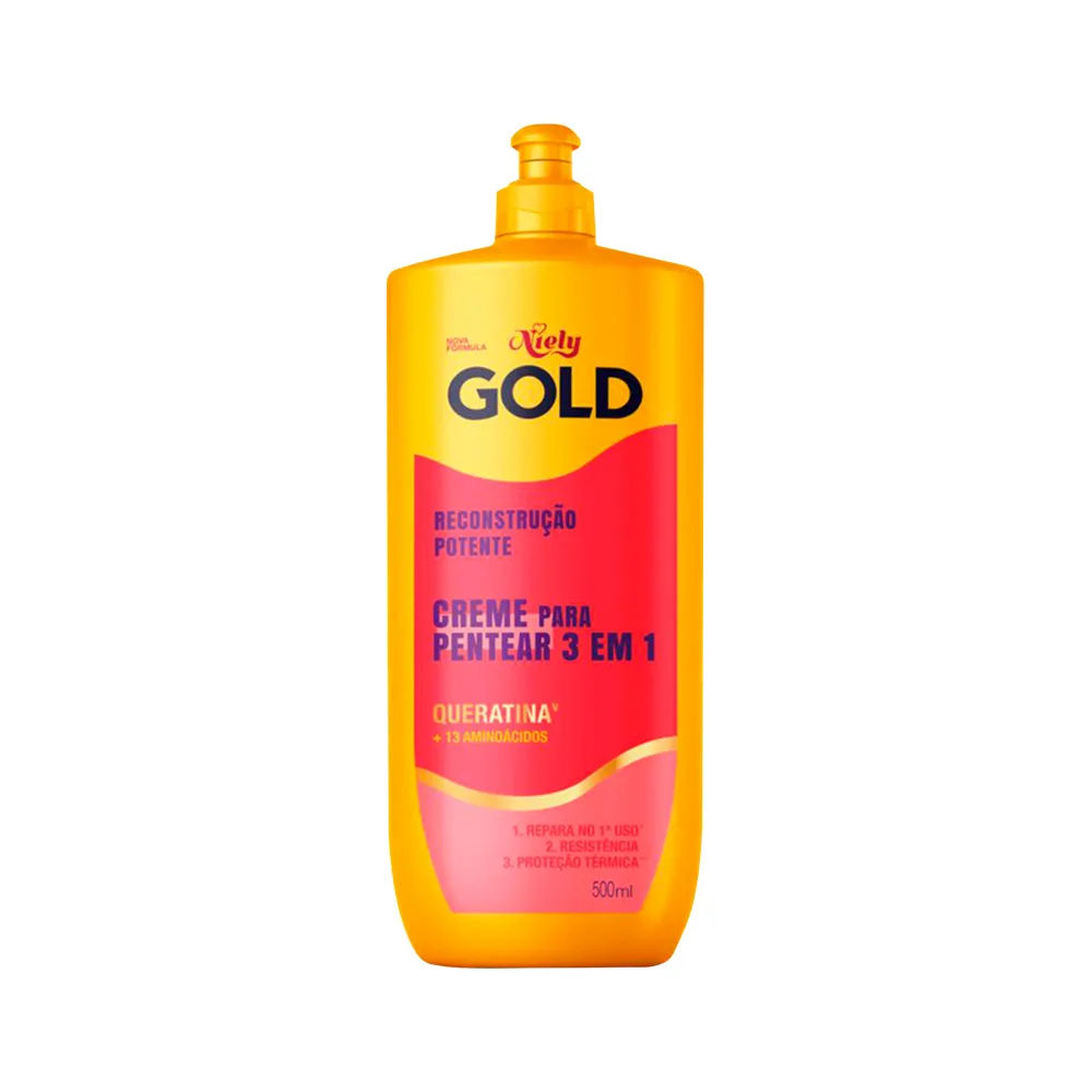 Creme para Pentear Niely Gold Reconstrução 500ml