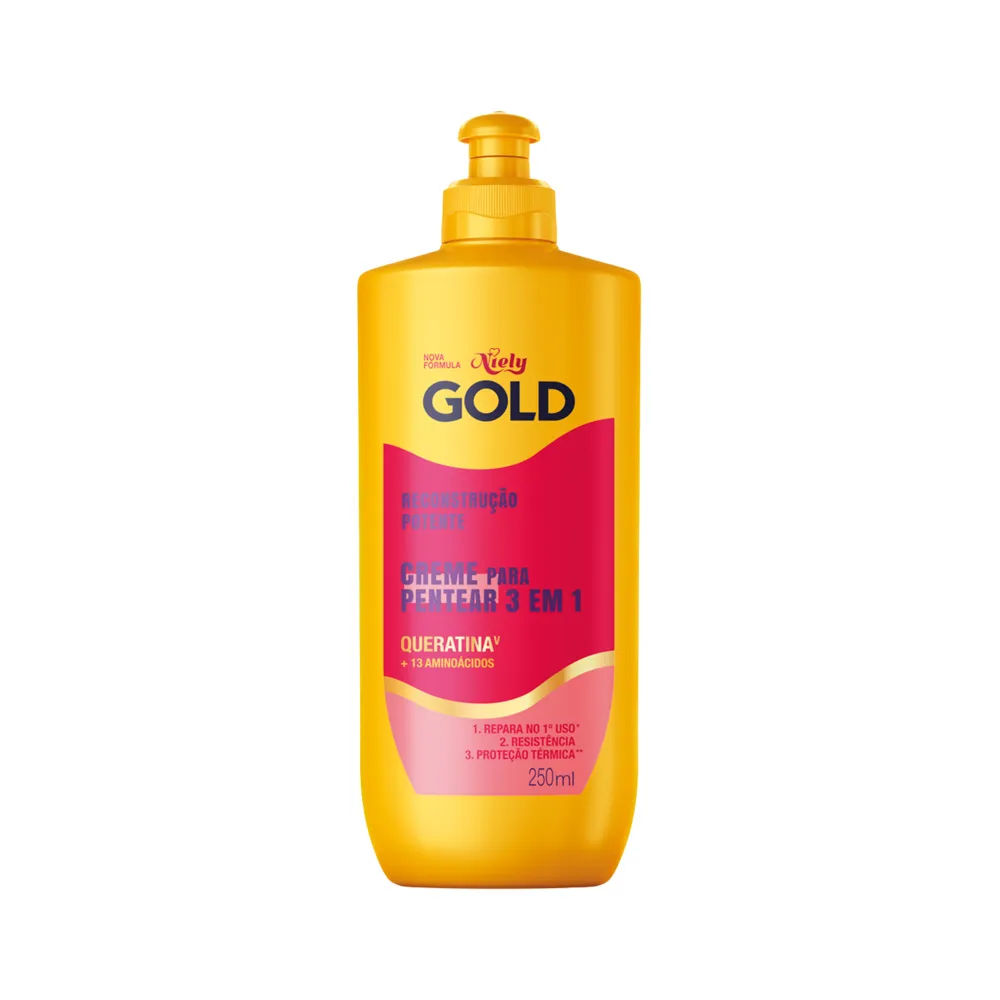 Creme para Pentear Niely Gold Reconstrução 250ml