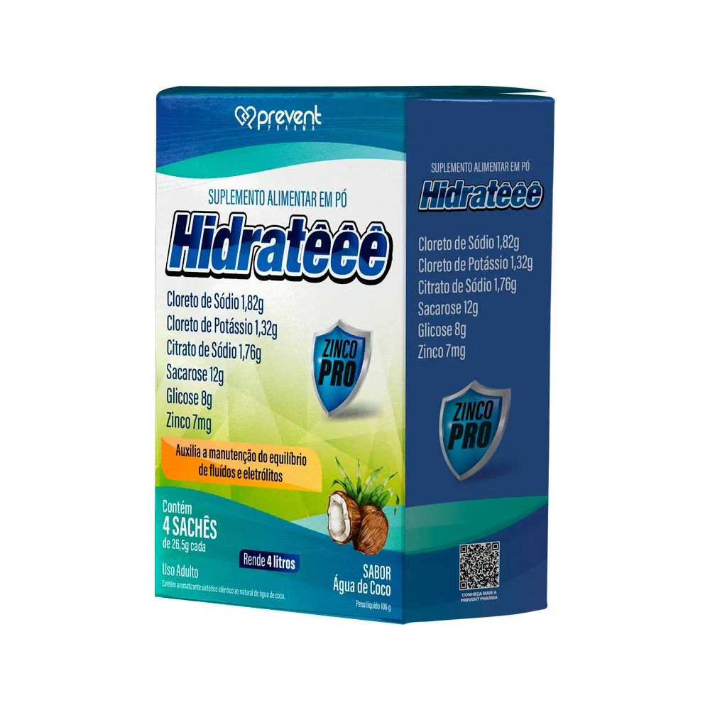 Hidrateee Com 4x26,5g Saches Coco