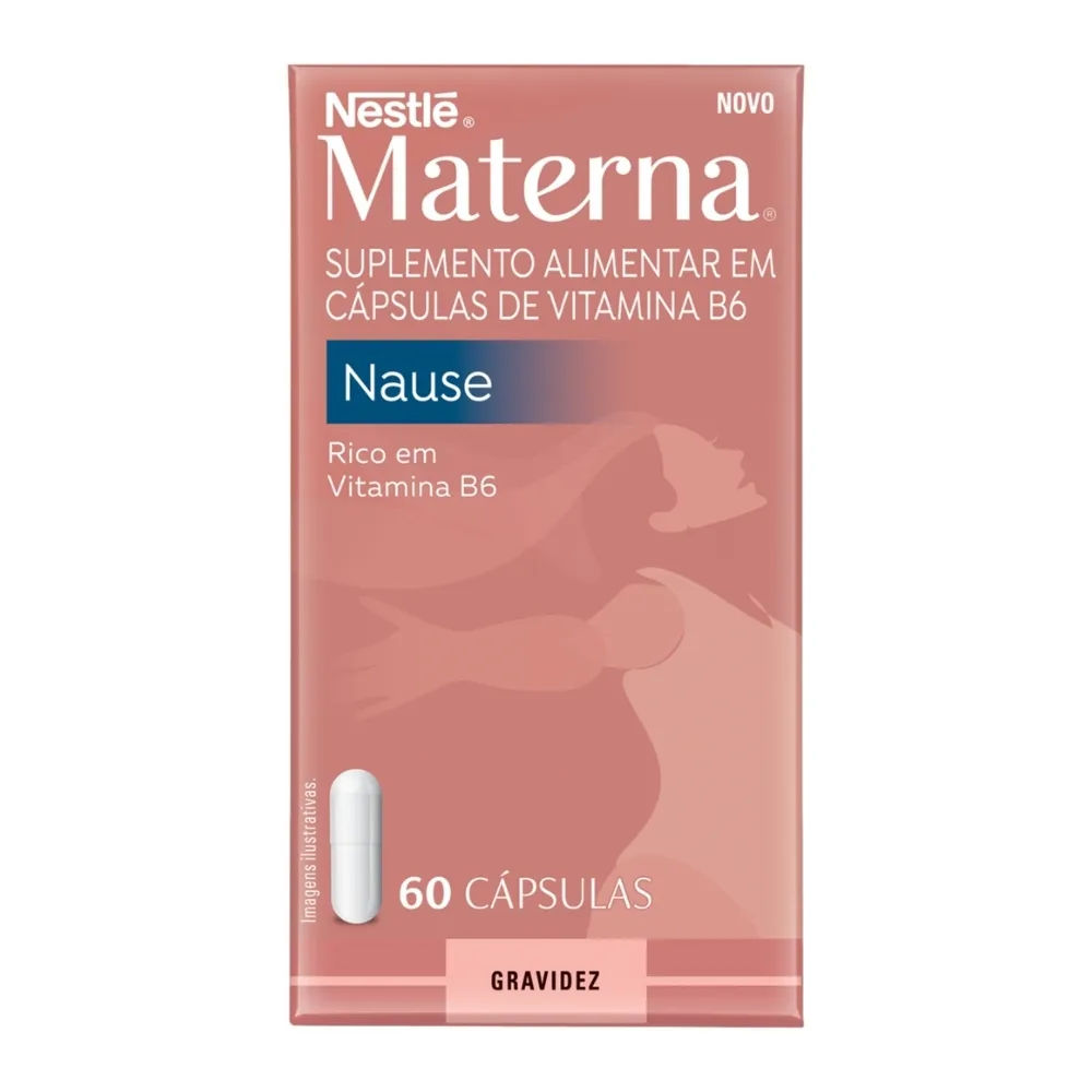 Materna Nause Suplemento Alimentar 60 Cápsulas Nestlé