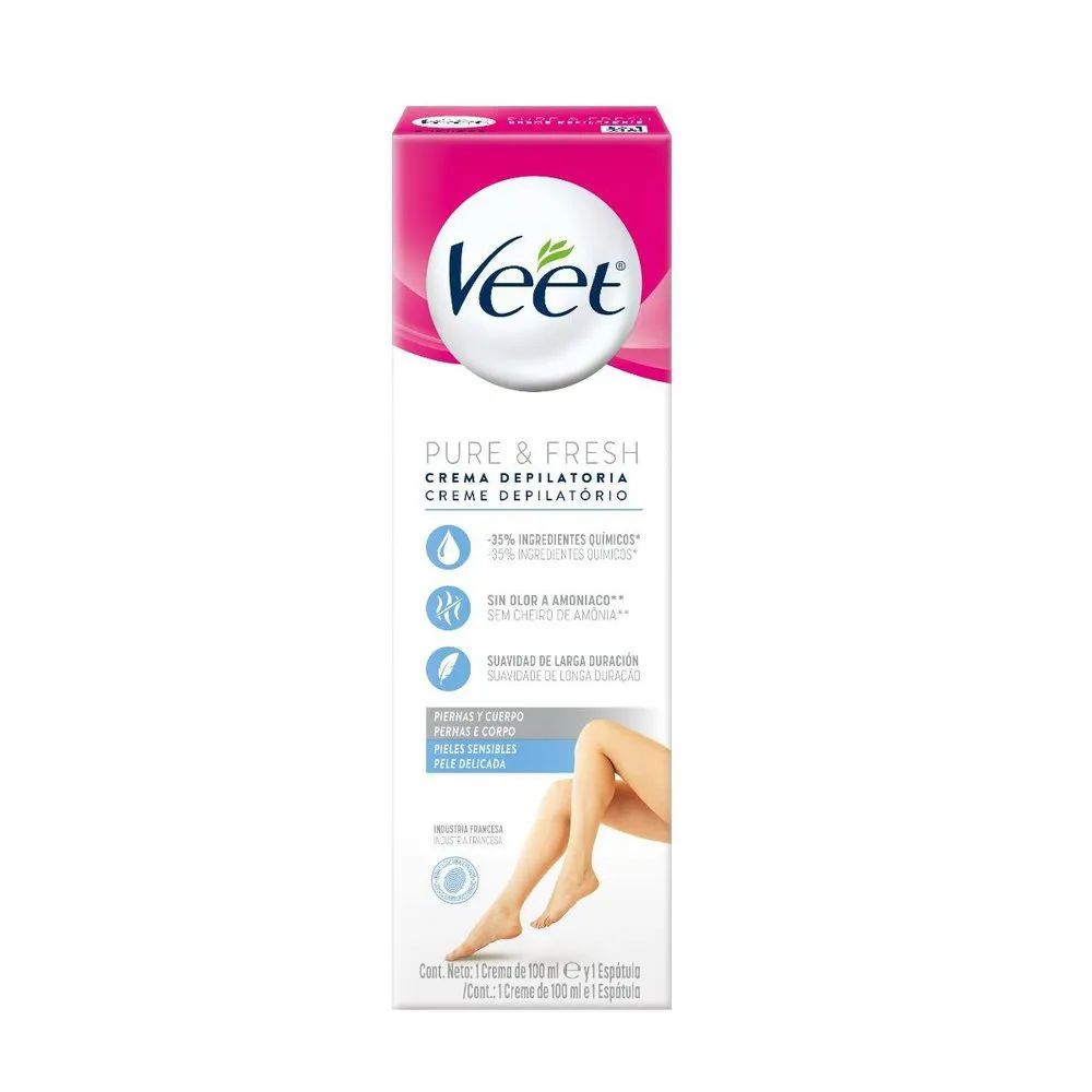 Creme Depilatório Veet Pernas e Corpo Pele Delicada 100g