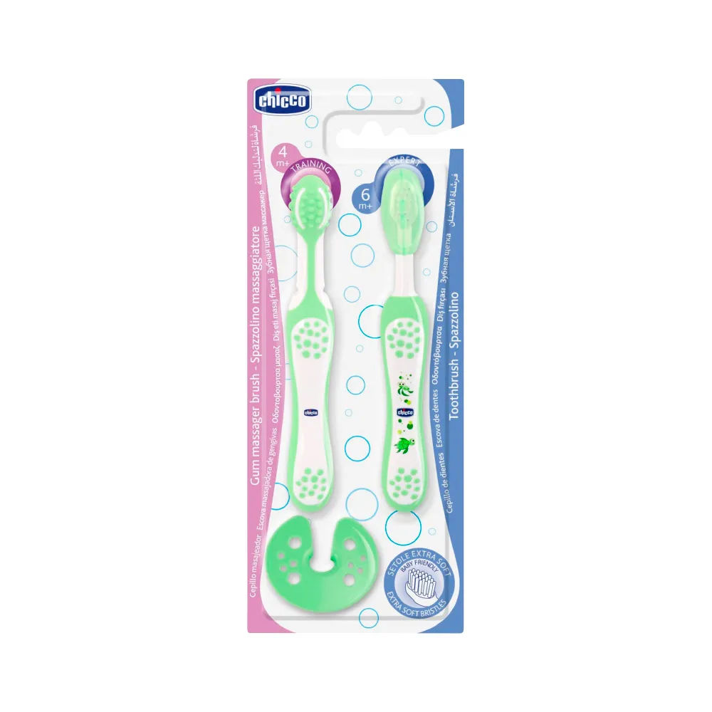 Escova Dental Para Treinamento Chicco Com 2