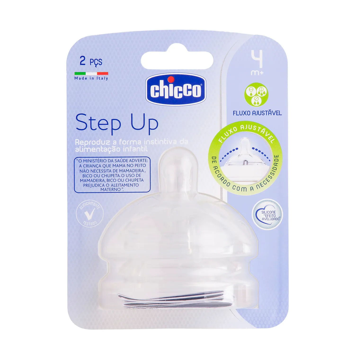 Bico Para Mamadeira Step Up Chicco Com 2 Ajustavel