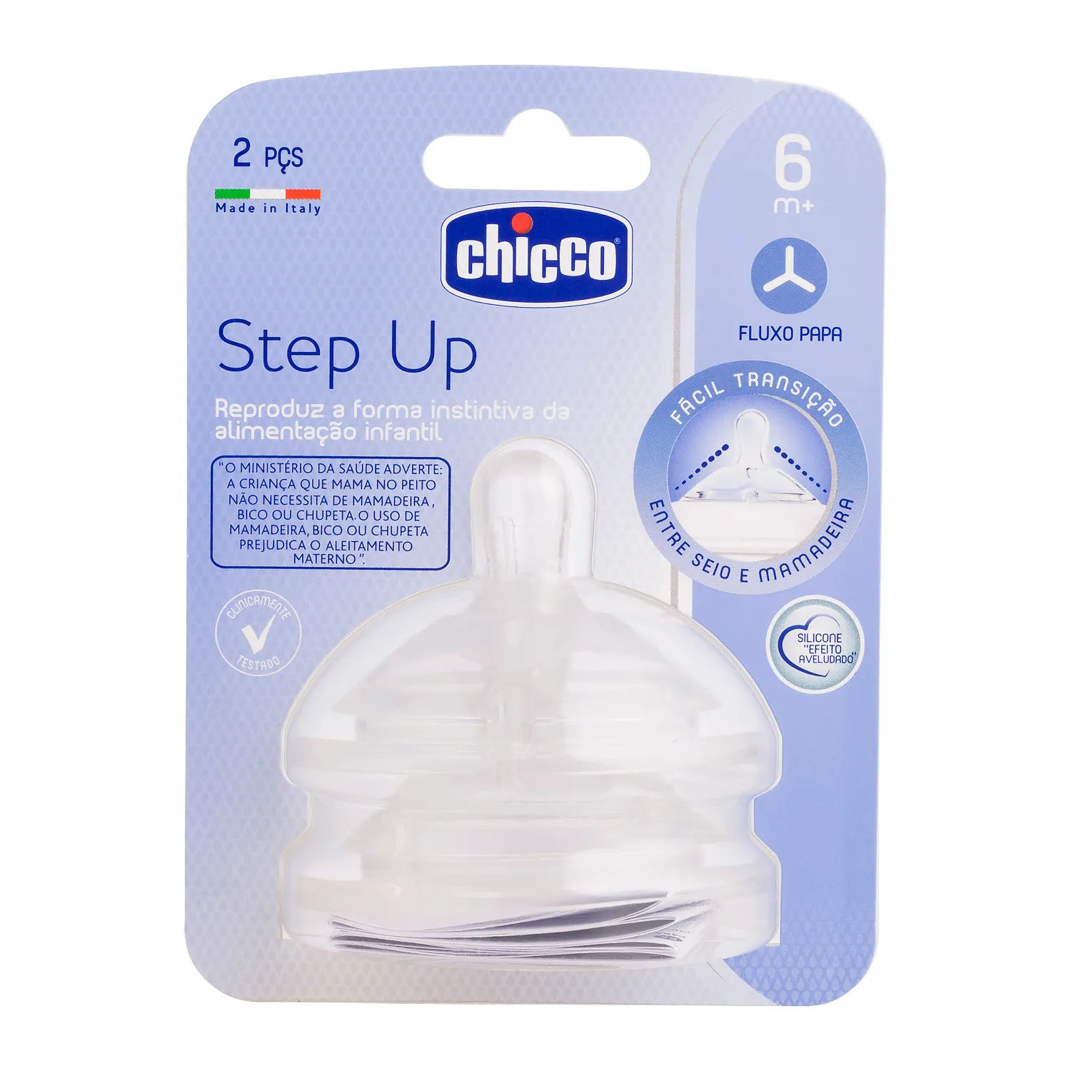 Bico Para Mamadeira Step Up Chicco Com 2 Rapido