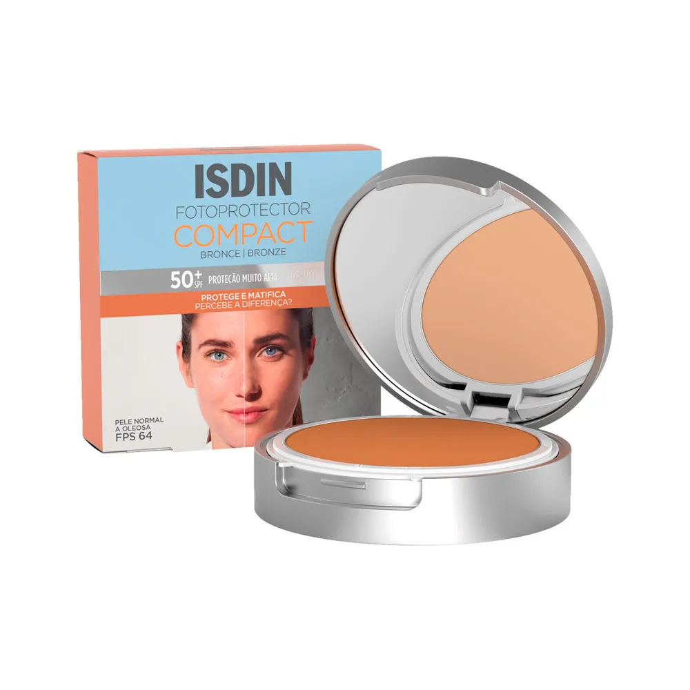 Isdin Po Compacto Protetor Solar 10gr Fps50+ Bronze