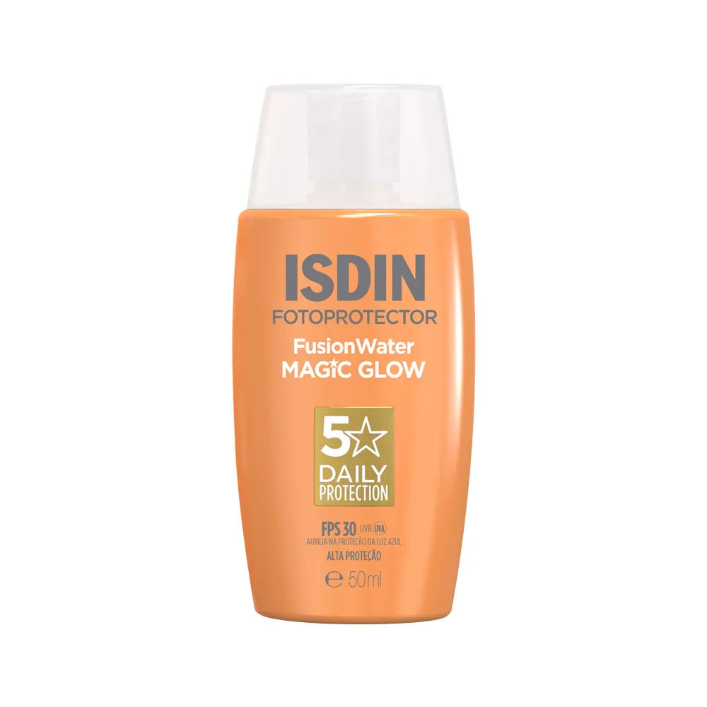 Protetor Solar Facial Isdin Fusion Water Magic Glow FPS30 50ml