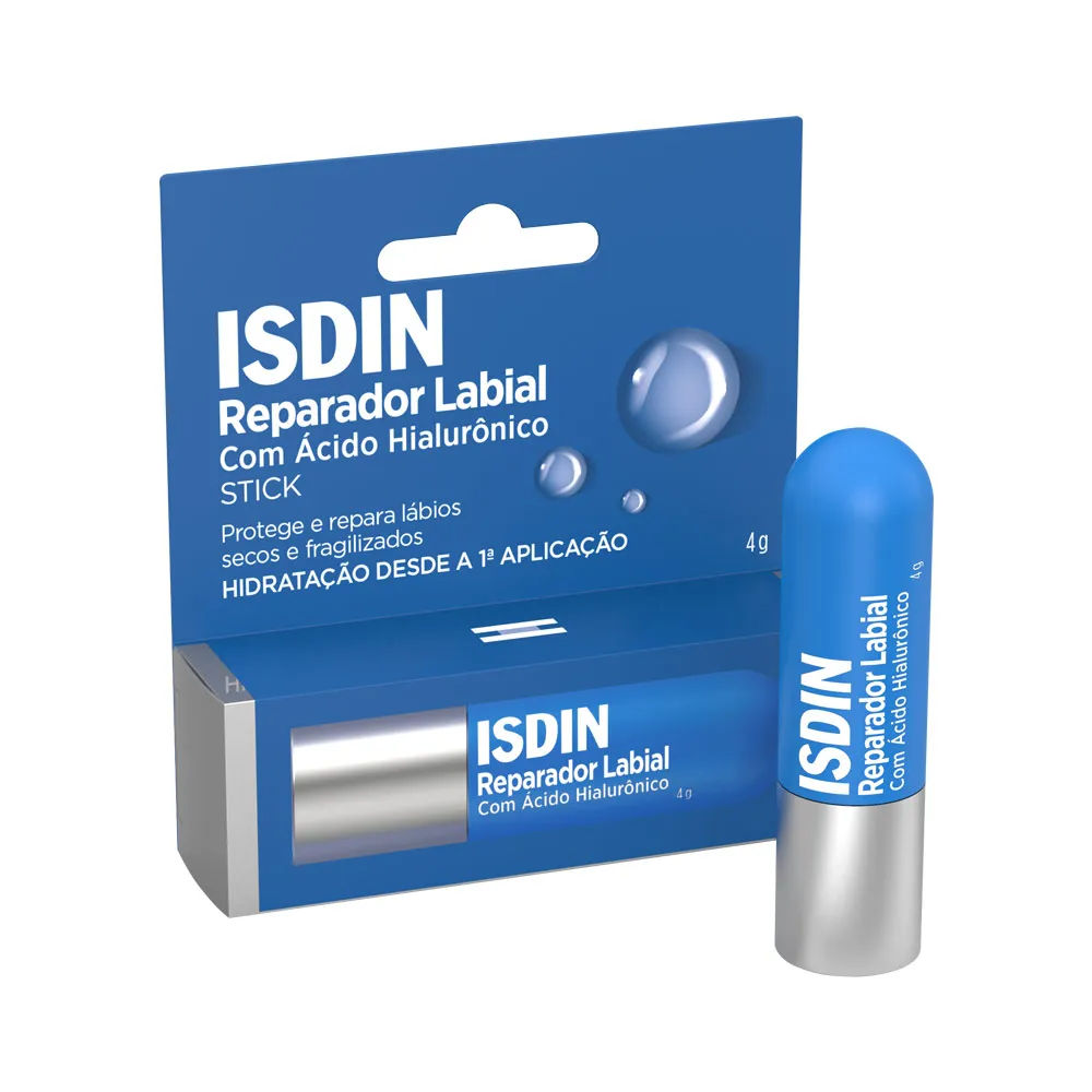 Reparador Labial Isdin Stick com Ácido Hialurônico 4g