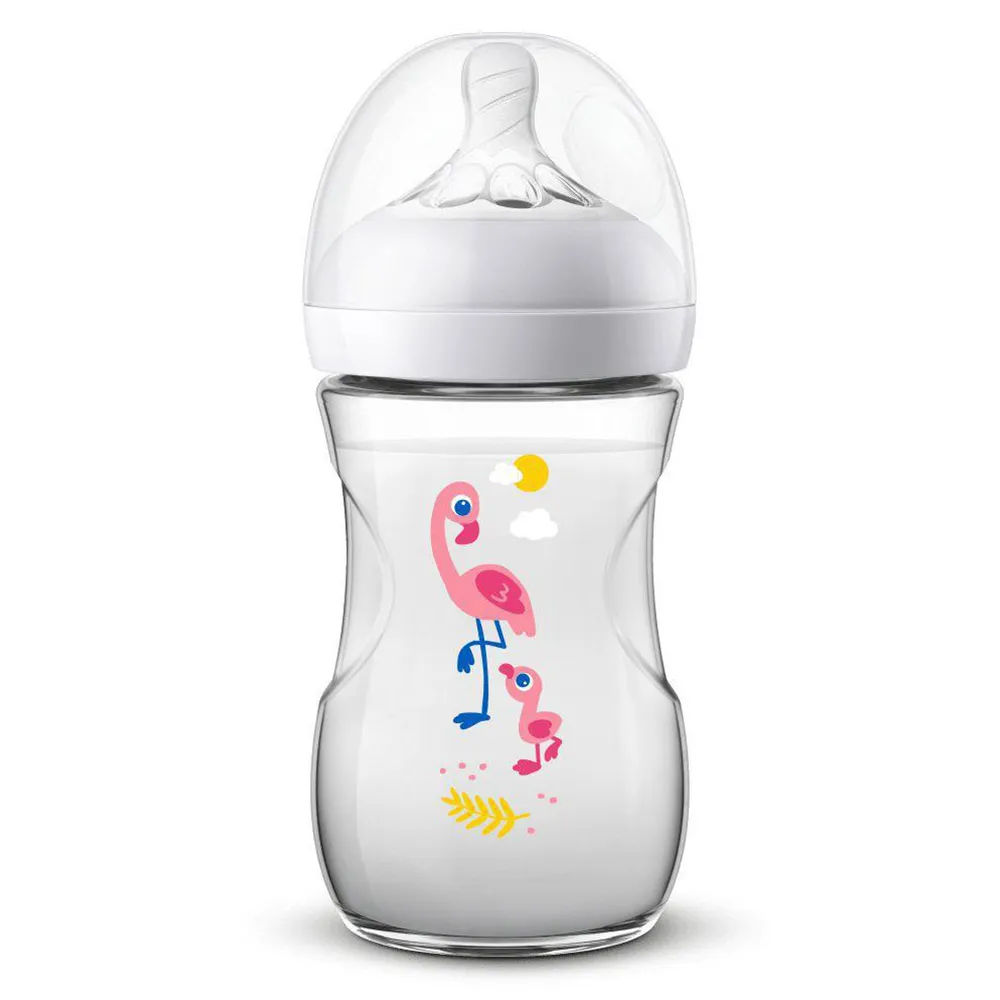 Mamadeira Avent Petala 260ml Flamingo