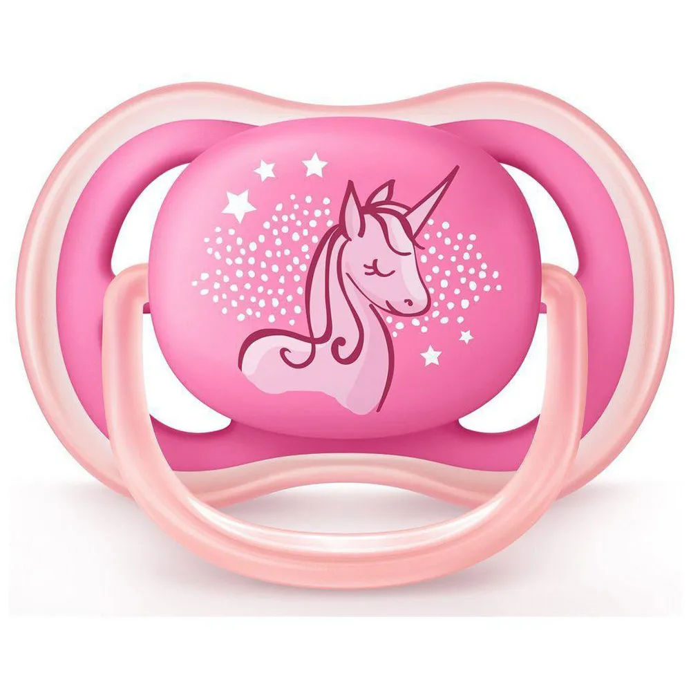 Chupeta Avent Ultra Air Com 1 Rosa 6-18 Meses