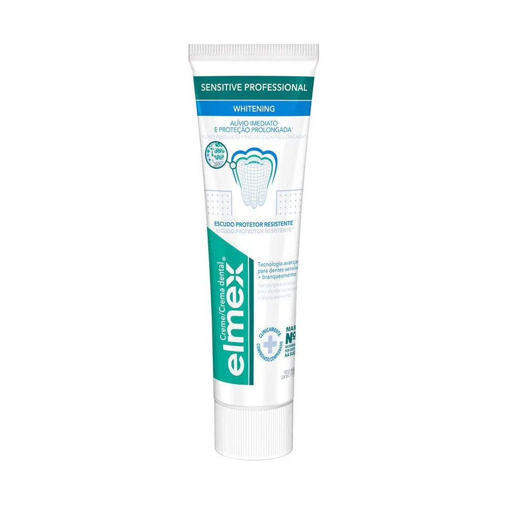 Creme Dental Para Sensibilidade Elmex Sensitive Professional Whitening 110g