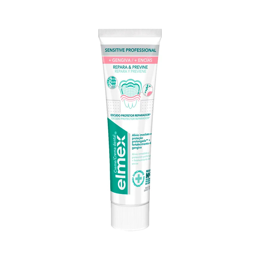Creme Dental Elmex Repara & Previne Sensitive Profissional 110g