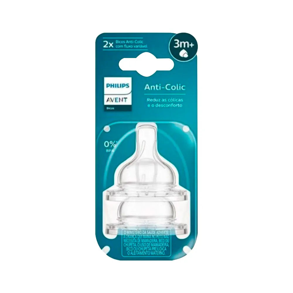 Bico de Mamadeira Avent SCY765/02 TAM5 3M+ Fluxo Variável