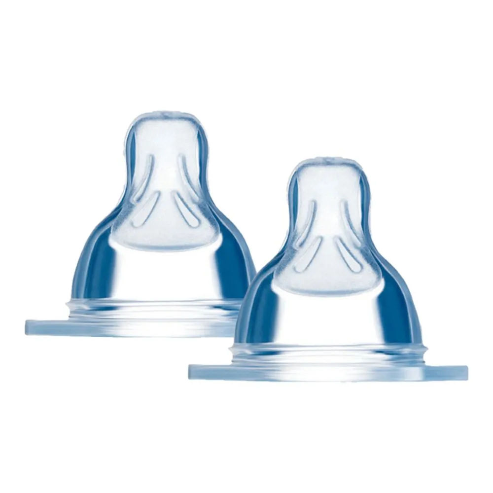 Bico para Mamadeira Fluxo Médio Silicone Mam n° 2 2 Unidades