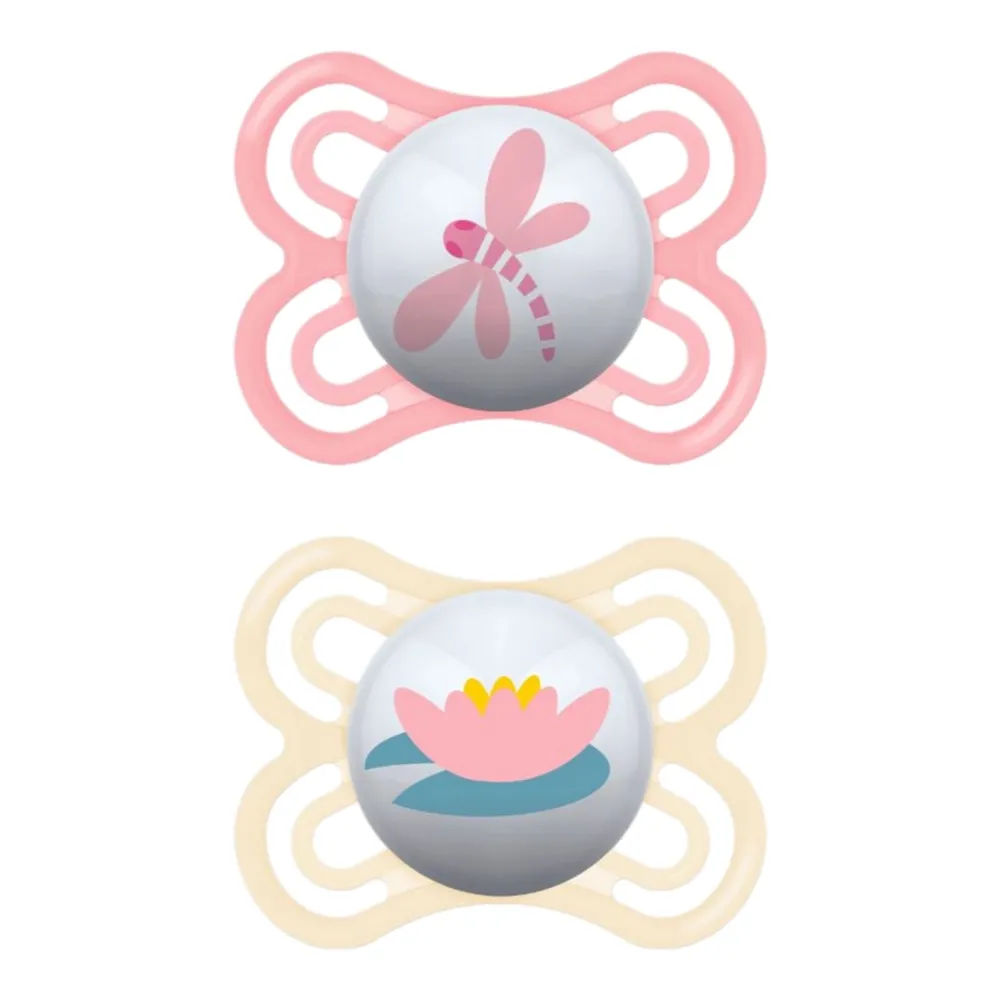 Chupeta Mam 0-6m Perfect Emborrachada Dupla Girls