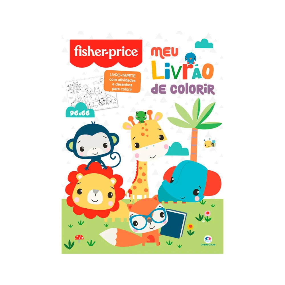 Livro Fisher Price Com 1 Livrao De Colorir