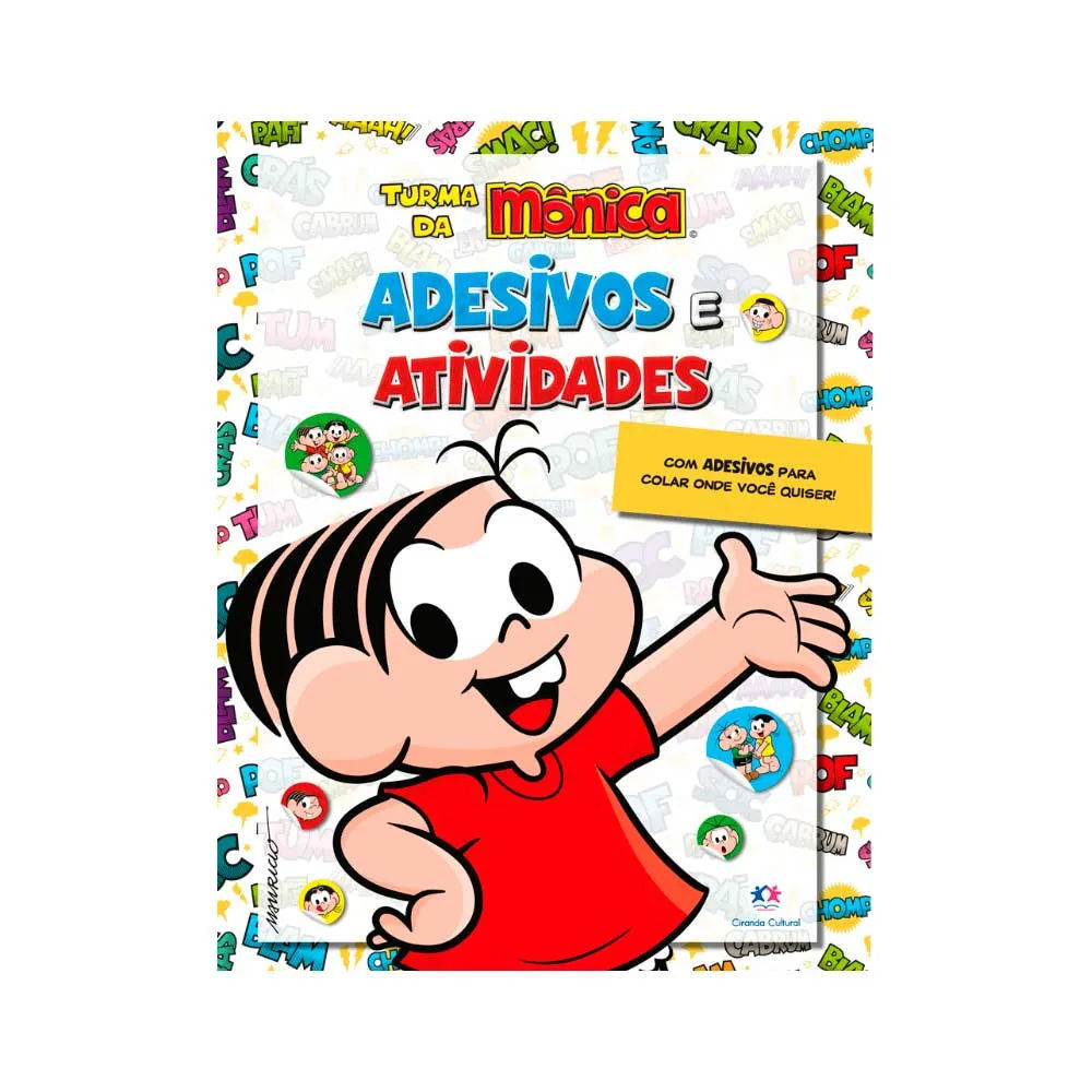Livro Ciranda Cultural Turma da Mônica Adesivos e Atividades