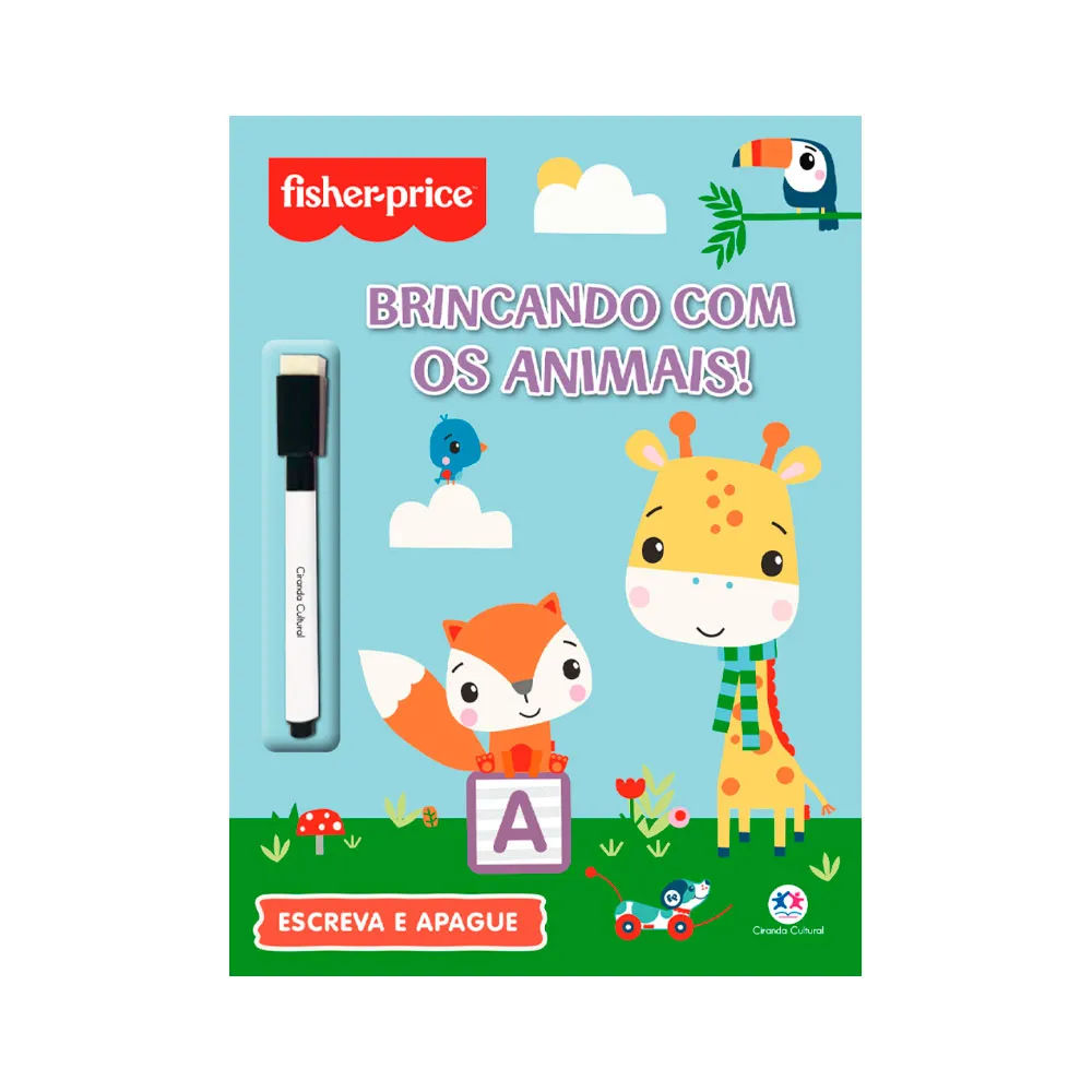 Livro Fisher Price Com 1 Brincando Com Os Animais
