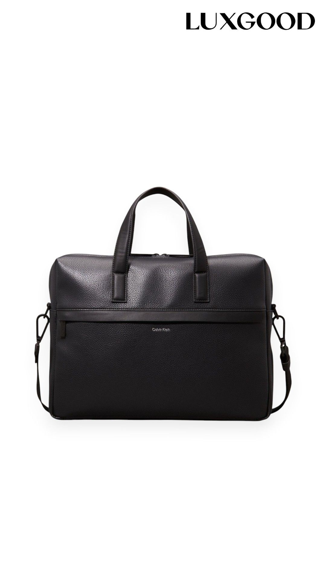 Calvin Klein - Leather Shoulder Bag - Black