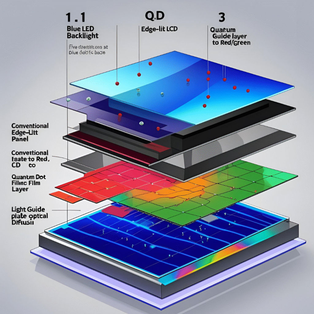 Cadmium uses in electronics, semiconductors, and sensors, illustrating applications in infrared detectors, thin-film transistors, and precision sensing devices