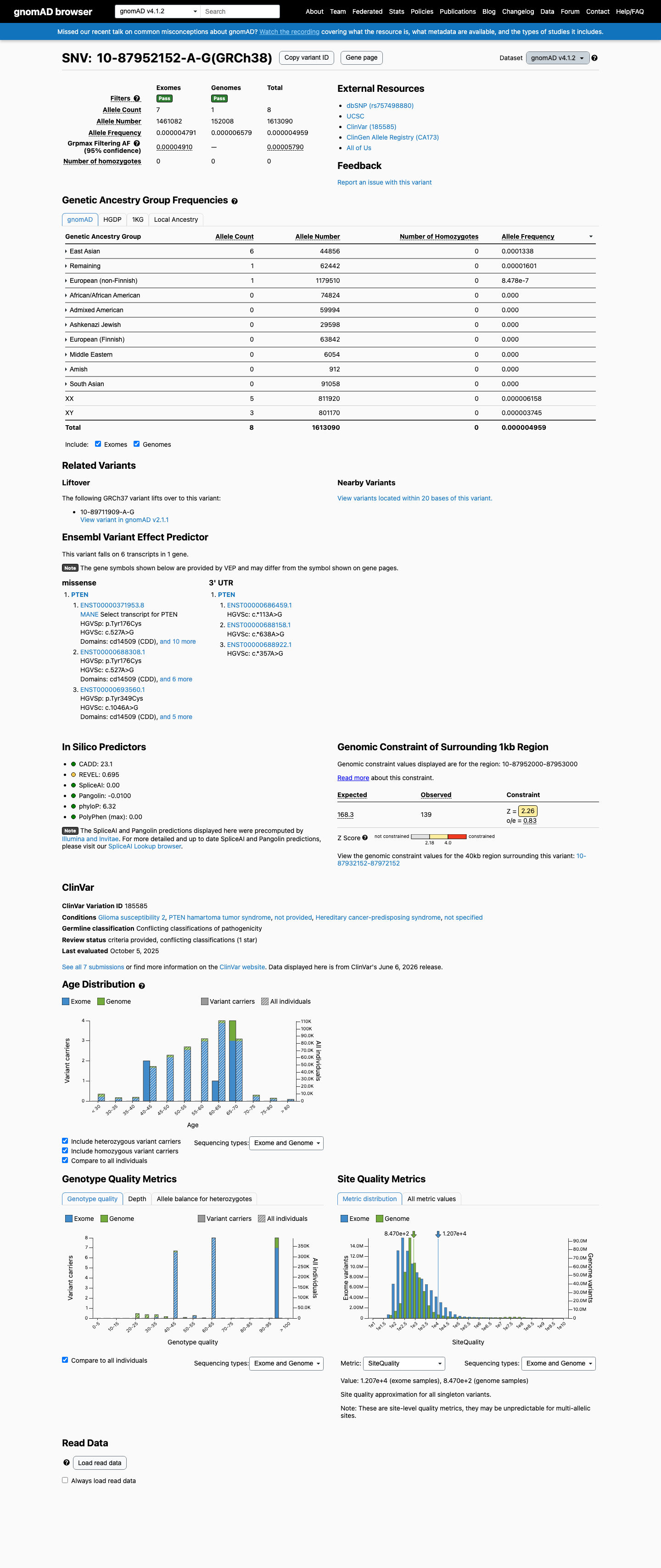 gnomAD v4.1 screenshot