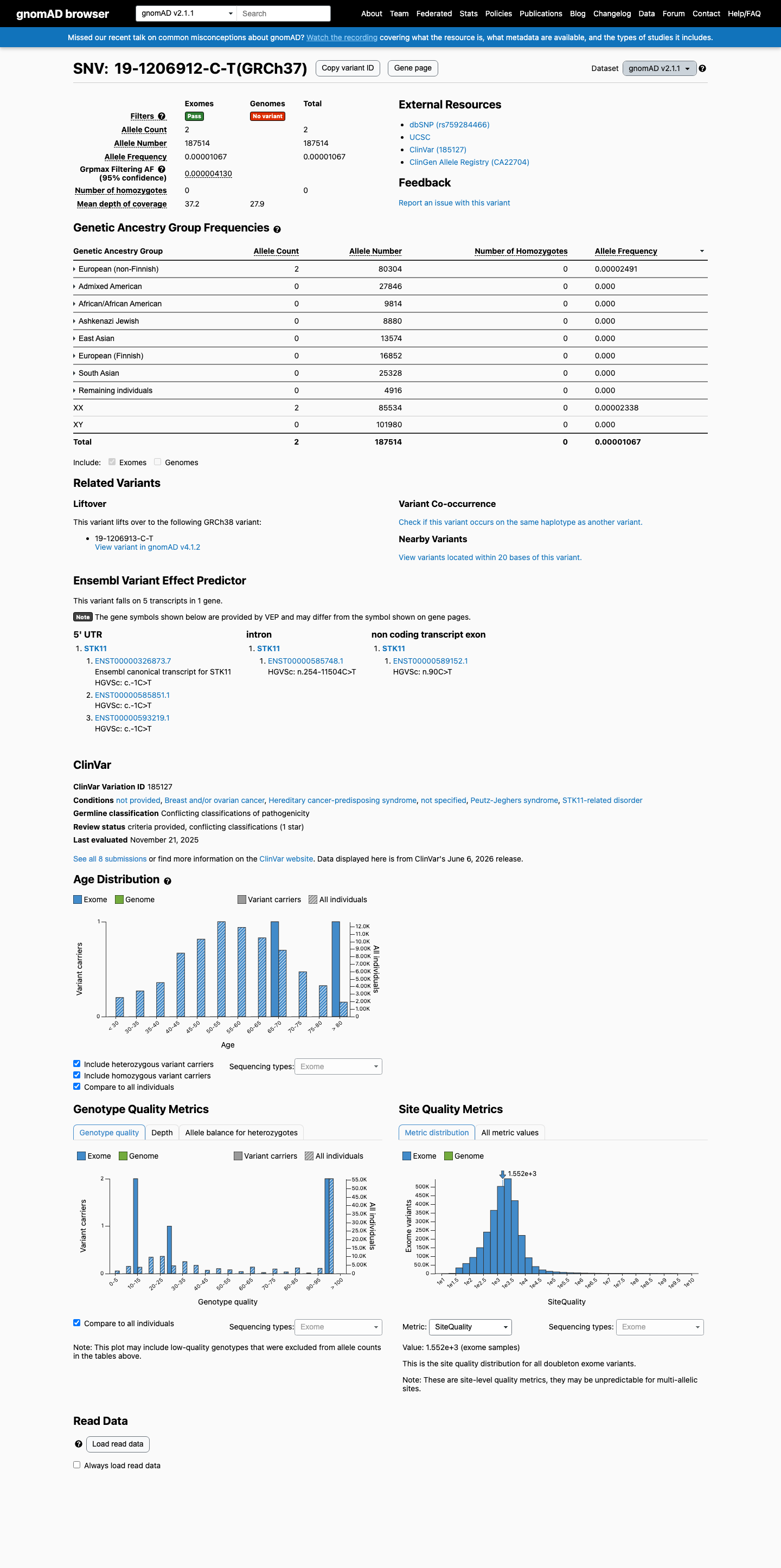 gnomAD v2.1 screenshot
