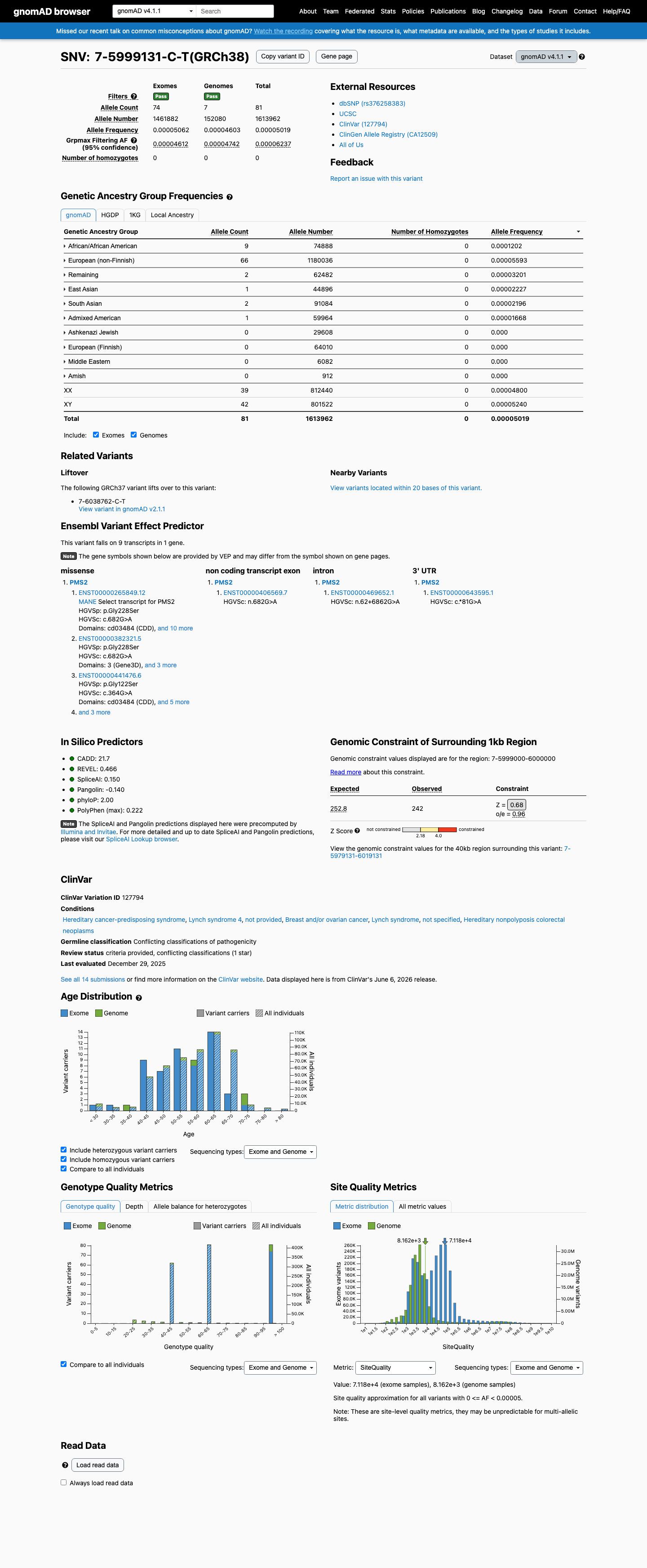 gnomAD v4.1 screenshot