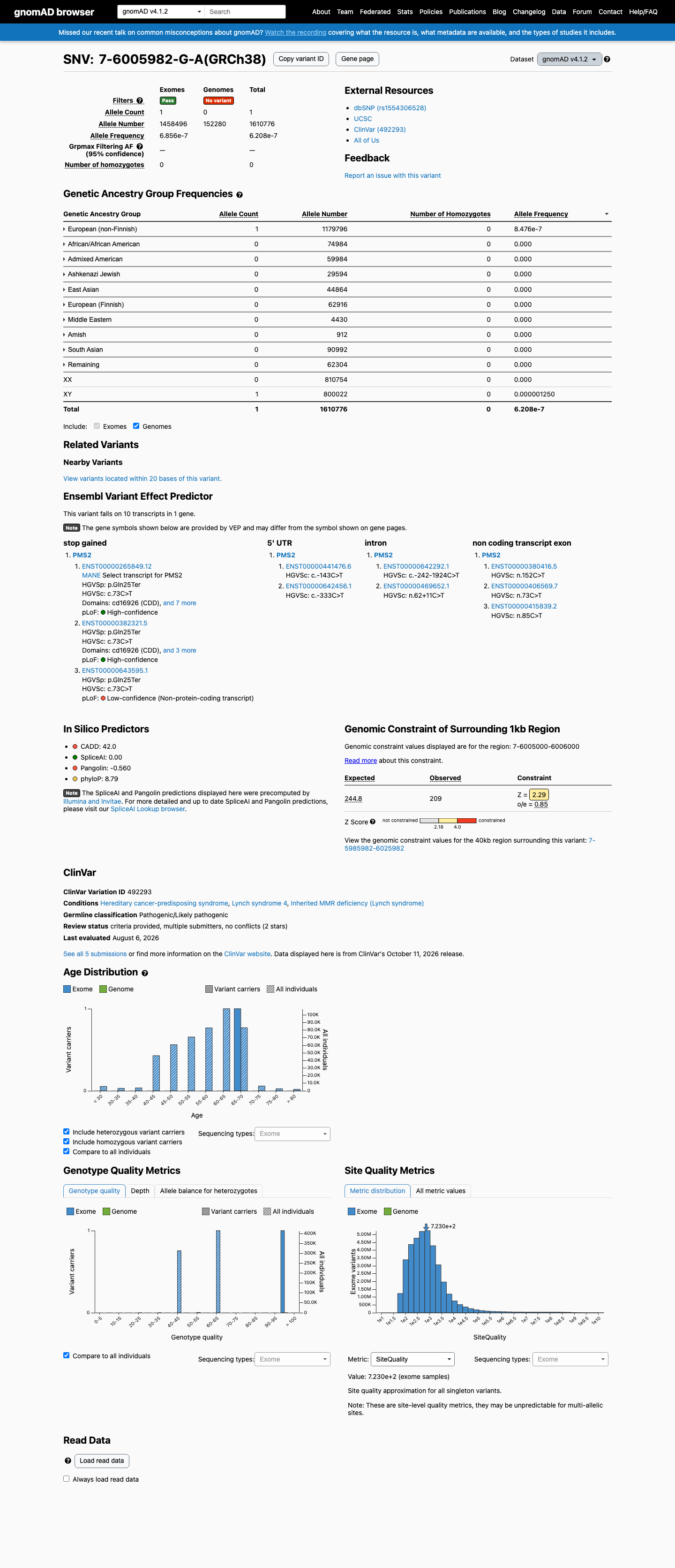 gnomAD v4.1 screenshot