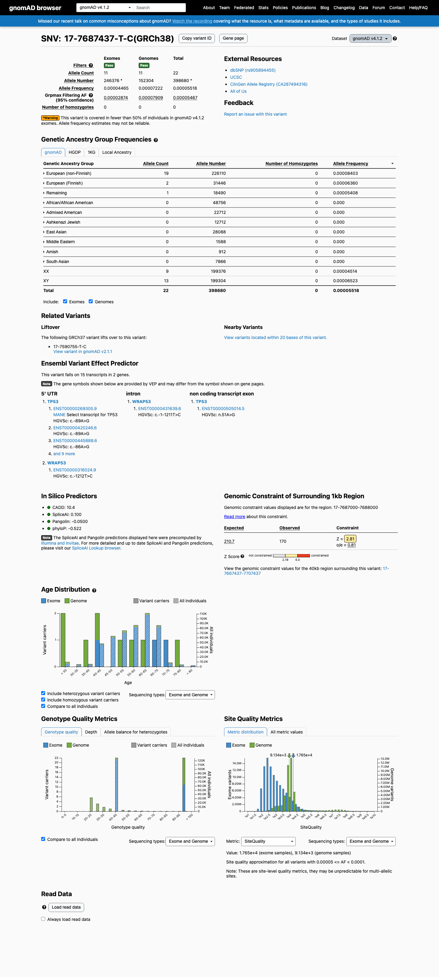 gnomAD v4.1 screenshot