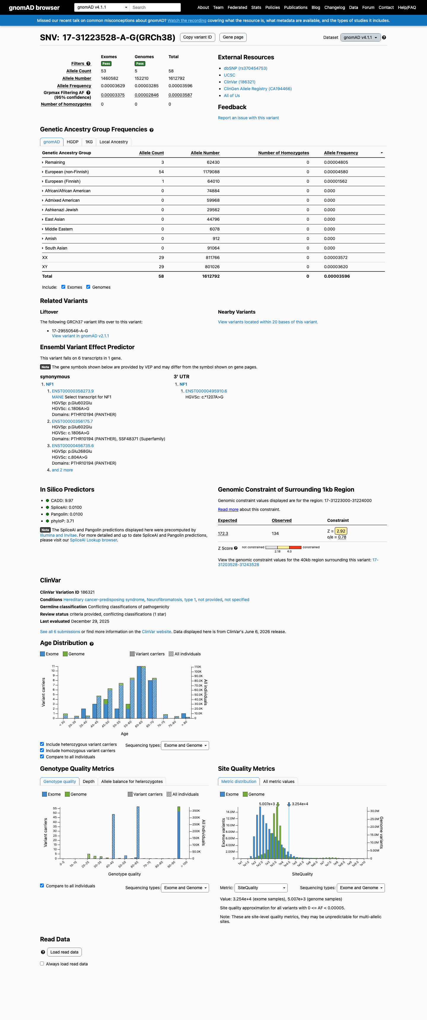 gnomAD v4.1 screenshot