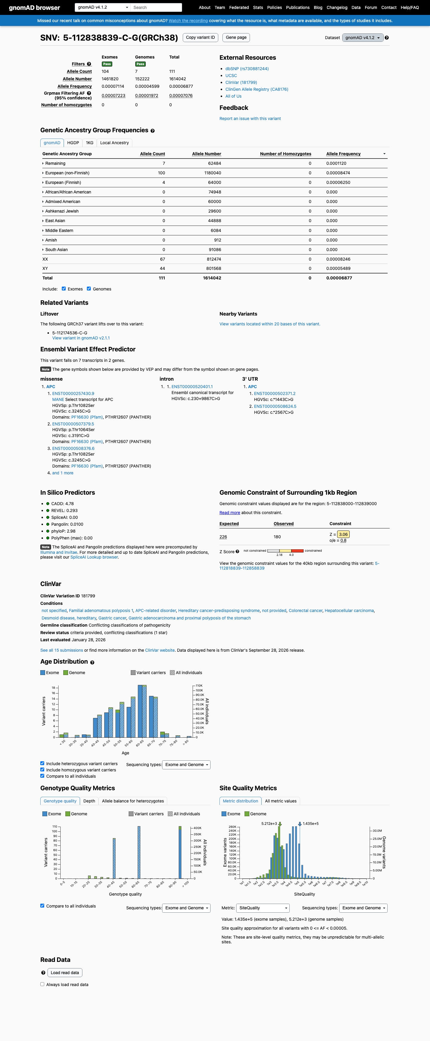 gnomAD v4.1 screenshot