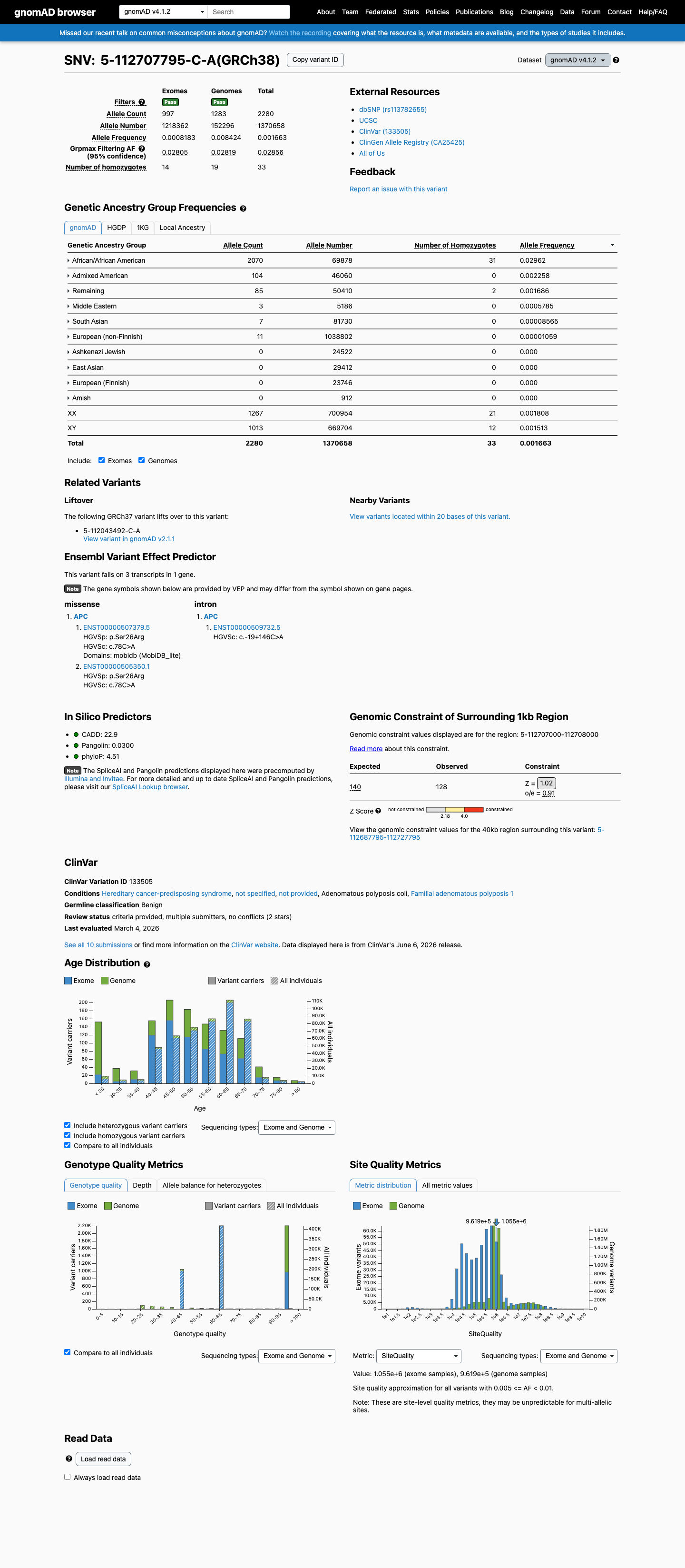 gnomAD v4.1 screenshot