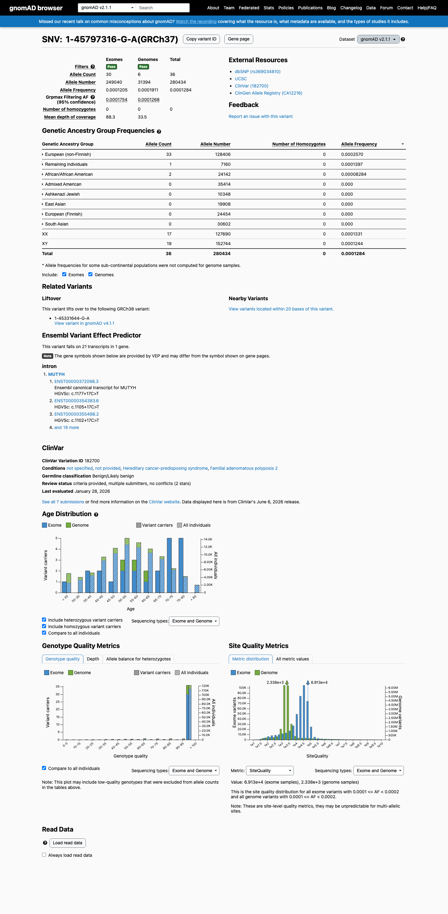 gnomAD v2.1 screenshot