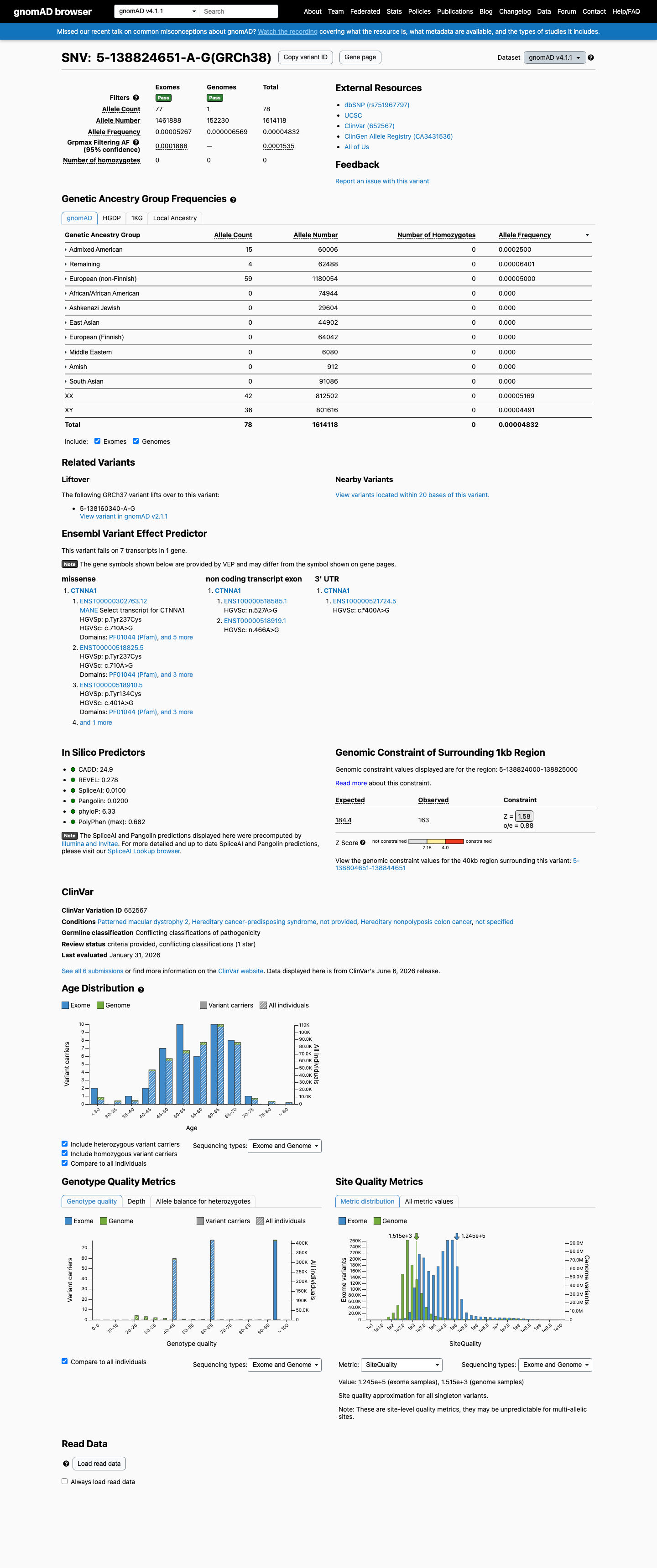 gnomAD v4.1 screenshot